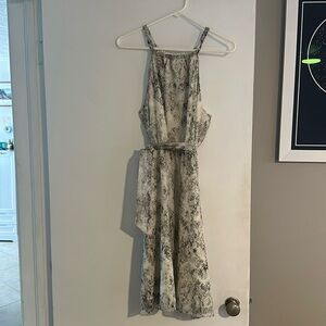 Snakeskin print dress